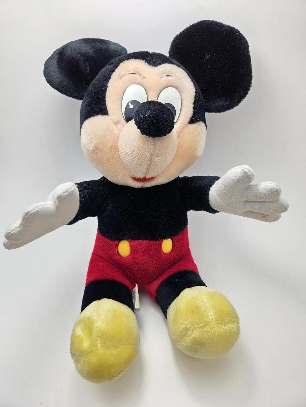 Disneyland Vintage Mickey Mouse Plush, Vintage Collectible (12 inch)